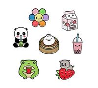 7 Meme Pins by The Carefree Bee - Cute Enamel Pins Set Cool Pins for Backpacks Aesthetic Funny Enamel Pins for Backpacks This is Fine Meme Pin Funny Pins Pack Meme Lapel Pins (Set 11), 1.5mm thick and