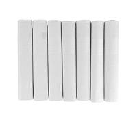 7 Men’s Boxed White Satin Handkerchiefs 100% cotton