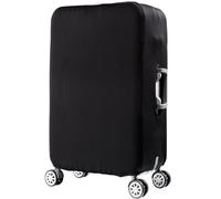 7-Mi Suitcase Cover, Suitcase Protective Covers Travel Suitcase Protector with Elastic Clear Dustproof Spandex Fits 19 to 32 Inch Luggage Medium(26-30”)-Black
