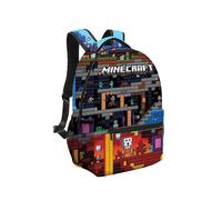 (7) Minecraft School Bag Double-sided Backpack Kids Gift
