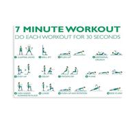 7-Minute Healthy Workout - 30-Second Jumping Jacks Canvas Poster Bedroom Decor Landscape Office Room Decor Gift 16x24inch(40x60cm)