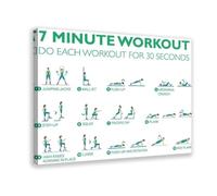 7-Minute Healthy Workout - 30-Second Jumping Jacks Canvas Poster Bedroom Decor Landscape Office Room Decor Gift 16x24inch(40x60cm)
