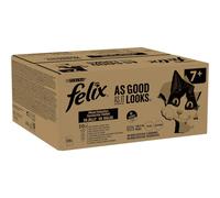 (7+ Mixed Cat Food 120x100g) Felix Doubly Delicious Ocean Recipes Cat Food