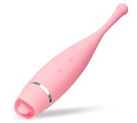 7 Modes Vibrating G-Spot Pink Massager Mini Tongue Clitoral Stimulator Adult Toy Sex Toy for Women Couple by Magicnitz