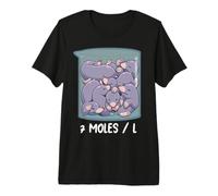7 Moles per Litre Funny Chemistry Molarity Chemist Teacher Premium T-Shirt