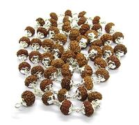 7 Mukhi Rudraksha Mala 54 Beads in Silver | Seven Faced | Mahalaxmi Rudraksha Mala | 7mm-9mm