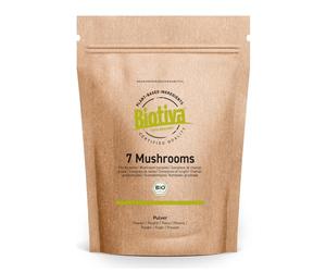 7 Mushrooms Powder Organic 150g - 7 Mushroom Blend - Vegan