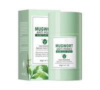 7 Natural Clay Mask Stick Collection - Deep Pore Cleansing, Purifying & Soothing - Ocean, Green Tea, Turmeric, Mugwort & More for All Skin Types(Mugwort)