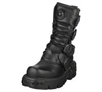New Rock Boot Metallic M-391-s18 Unisex Platform Boots in Black - 7.5 UK