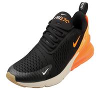 Nike Men's AIR MAX 270 Sneaker, Black/Total Orange-Bright Crim, 7