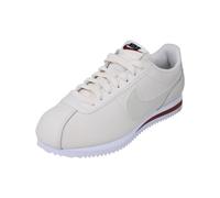 NIKE Women's Cortez Leather Sneaker, Phantom Light Bone White Red Sepia, 7 UK