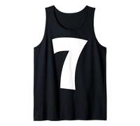 7 Number Seven Funny Meme School Teen Kid Matching Tank Top