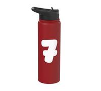 7 Number Six Seven 67 Gen Alpha Slang T Funny Meme Matching Stainless Steel Insulated Water Bottle