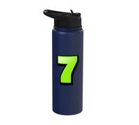 7 Number Six Seven 67 Gen Alpha Slang T Funny Meme Matching Stainless Steel Insulated Water Bottle