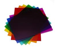 7 Pack 12" x 16" Colored Cast Acrylic Sheet，1/8”Thick (3mm) Transparent Colored Plexiglass Sheet，Colored Plastic Sheet，for Sign，Craft，DIY Display Projects…