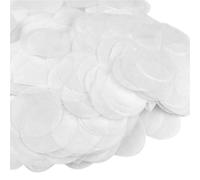 7 Pack Biodegradable Confetti,Confettis Wedding Celebration White Circle Paper Tissue Degradable Party Atmosphere Birthday Cannon Decoration Romance Round Activity Packs,for Balloons Baby Parties