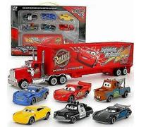 7-Pack Cars 2 Lightning McQueen Racer Car & Mack Truck Set Gifts - WELLNGS SZTCLV