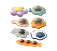 7 Pack Catnip Ball Toy 360° Cat Nips for Cats Wall Catnip Rollerball Licking Ball Organic Nips Mint Magic Stick on Wall Cat Crack Balls Lickable Play Chew Teeth Cleaning