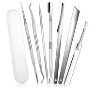7 Pack Ingrown Toenail Removal Kit, Stainless Steel Ingrown Toenail Treatment Tool, Professional Ingrown Toenail File and Ingrown Toenail Lifters, Nail Pedicure Tool Kit Under Nail Cleaner Tools