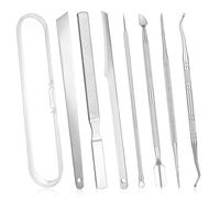 7 Pack Ingrown Toenail Tool Pedicure Tools for Feet, Stainless Steel Toenail Removal Kit, Professional Surgical Manicure Treatment Pedicure Tools for Feet Under Nail Cleaner Correction Polish Pain