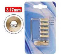 7 Pack Mini Drill Chucks for 0 5 3 0mm Drill Bits, Excellent for Connecting to for Motors, for DIY Projects and PCB Circuit Board Drilling (3.17mm)