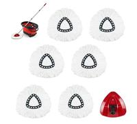 7 Pack Mop Heads Replacements for O Cedar with Mop Base, Microfiber Mop Replace Head for O-Cedar EasyWring Spin Mop, Heavy Duty Washable Pad Compatible with O-Cedar, Vileda