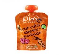 7 Pack of Gluten Free Ellas Kitchen S1 Carrots Apples & Parsnips 120 g
