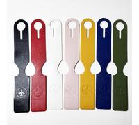 7 Pack Premium PU Leather Luggage Tags for Suitcases, Double-Sided Waterproof Strip Travel Tags with Ample Writing Space, Durable Labels for Backpacks, Handbags, Cruises & Suitcases, Travel Accessorie