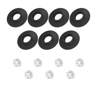 7 Pack Replacement Flush Valve Seals for Ideal Standard Toilet Cistern,Compatible with Ideal Standard Flush Valve Seal Kit with Clips,Silicone Material,Replace of SV01967,Black