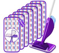 7 PACK Reusable Mop Pads for Flash Powermop, Power Mop Refills Microfiber Pads Refill Machine Washable Up to 100 Times Wet Dry Use for All Floor Types