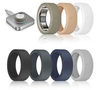 7 Pack Ring Cover Compatible with Oura Ring Gen 4/4 Ceramic/Oura Gen 3 Cover, Anti-Scratch Elastic Silicone Smart Rings Protector Case for RingConn Gen 3/Gen 2/Gen 2 Air/Ultrahuman for Gym Workouts