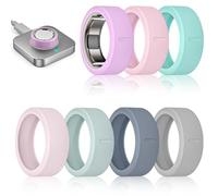 7 Pack Ring Cover Compatible with Oura Ring Gen 4/4 Ceramic/Oura Gen 3 Cover, Anti-Scratch Elastic Silicone Smart Rings Protector Case for RingConn Gen 3/Gen 2/Gen 2 Air/Ultrahuman for Gym Workouts