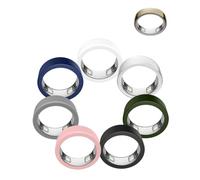 7 Pack Silicone Case for Oura Ring 5, Anti-Scratch Soft Ring Cover Sleeve, Lightweight Daily & Fitness Protection - Fits Size 12-13 (L), 7 Colors (Black, Gray, Pink, Clear, Blue, Green, White)