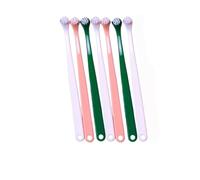 7-Pack Silicone Finger Toothbrush for Pets - Soft Dental Care Brush for Dogs & Cats, Includes White(3), Pink(2), Green(2) for Multi-Pet Households (3 Color 7 Pcs)