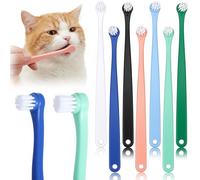 7 Pack Small Dog & Cat Toothbrush, Pet Toothbrush Mini Head Soft Bristles Dogs Cats Tooth Brush Deep Clean Kit for Sensitive Puppy, Kitten, Cat Dental Care, Portable Travel Friendly and Easy to Use