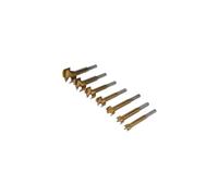 7 Pack Titanium Coated Forstner Bits | 12mm 35mm | Flat Bottom Hole Saw Cutter