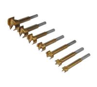 Loops 7 Pack Titanium Coated Forstner Bits | 12mm 35mm | Flat Bottom Hole Saw Cutter Loops Multicolor