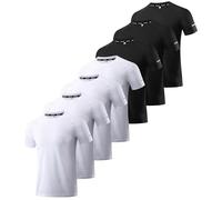 7 Pack Workout Shirts for Men - Activewear Tops Gym Shirts Dry Fit Mesh Moisture Wicking Running Fitness Short Sleeve Crewneck Sports Athletic T-Shirts 7P03-3XL
