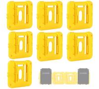 7 Packs Battery Holders Compatible with DeWalt 18V Battery Wall Mount Battery Storage Organizer Battery Mounts Dock Holder Hanger Mount on Shelf Wall with Screws