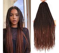 7 Packs Crochet Braids Strands Human Hair Strands for African Braids Black Wig Women Natural Wig African Braid Women (22 inch (7pcs), #T30)