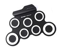7 Pad Electric Drum Set Practice Drum Machine With Headphone Socket Built-in Speakers Drum Pedal Drum Sticks Drum Pads Folding Electronic Drum Pad