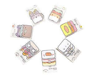 7 Pads 315 Sheets Sticky Notes, Cartoon Sticky Notes, Self-Stick Removable Sticky Notes, Cute Animals Sticky Notes, Multipurpose Sticky Notes, 7 Specifications, Memo for Home School Office