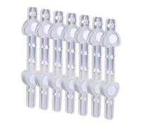 7 Pairs Clear Boutonniere Magnets, Transparent Floral Boutonniere Magnets Clips Flower Corsage Pin Magnet Magnetic Brooches Corsage Fasteners for Wedding Bride Corsage Making Accessories
