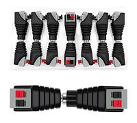 7 Pairs DC Connector Press Type Adapter, KUOQIY 12V / 24V DC Power Connector Plug, 2.1 x 5.5mm Male Female Power Plug Socket Kit, for CCTV Camera LED Strip