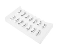 7 Pairs Fake Eyelashes, Exaggerated Paper Cut Designs | Black Fibre Construction, Quick Application, Intricate Bat and Castle Motifs, Suitable for Theatre Performances, Festivals