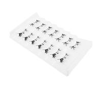 7 Pairs Halloween Fake Eyelash Black Fiber Cutout Lashes for Women | Lightweight Reusable Design, Easy Application, Intricate Bat Castle Butterfly Details, Festival Makeup