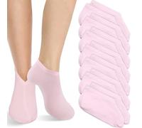 7 Pairs Ice Silk Moisturizing Socks Overnight, Scettar Summery Spa Socks for Dry Fee, Refreshing Cotton Moisture Enhancing Socks Thin Foot Spa Socks Cotton Socks for Moisturising for Dry Cracked Feet