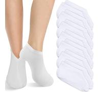 7 Pairs Ice Silk Moisturizing Socks Overnight, Scettar Summery Spa Socks for Dry Fee, Refreshing Cotton Moisture Enhancing Socks Thin Foot Spa Socks Cotton Socks for Moisturising for Dry Cracked Feet