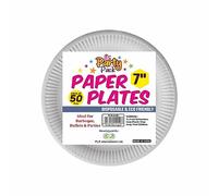 7" Paper Plate - White Round Paper Plates Disposable Paper Plates Party Plates for Parties & Events (1000 Plates)