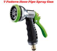 7 Pattern Garden Hose Pipe Spray Gun Nozzle Brass Fitting Universal Connector uk